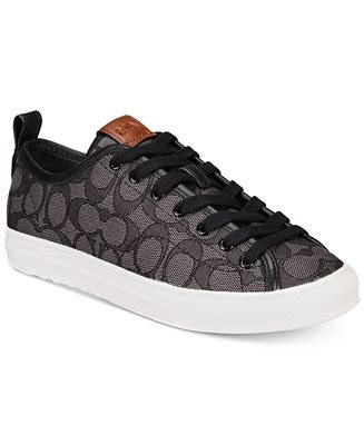 coach jacquard signature fashion sneakers.